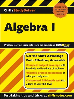 cover image of CliffsStudySolver Algebra I